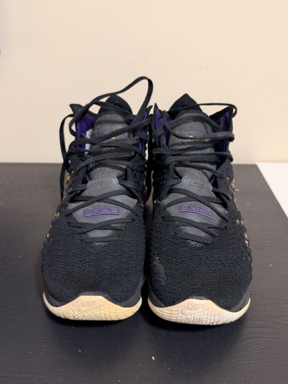 Nike LeBron 17 Lakers Black Eggplant BQ3177-004 Mens Size 13 No Box